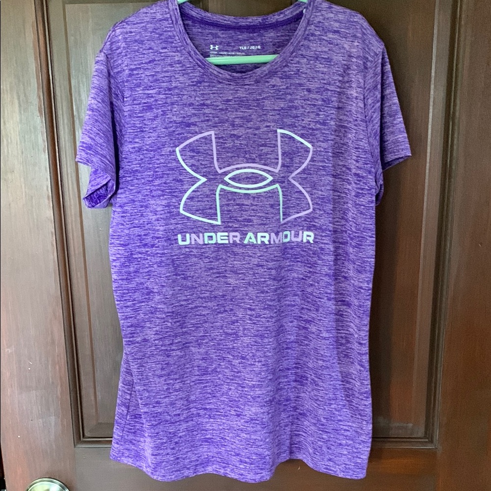 Under Armour Heathered Purple Tee
